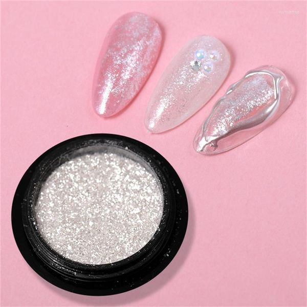 Nagel Glitter Highlight Reflektierende Glas Pulver Staub Nägel Pigment Holographische UV Nagellack Für Kunst Dekorationen Liefert