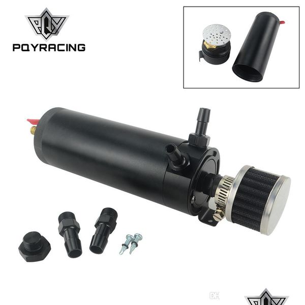 Serbatoio carburante Pqy - Serbatoio di raccolta olio a 2 porte con deflettore in alluminio billet con filtro di sfiato Mini separatore motore Pqy-Tk94 Consegna a goccia 2 Dh3Mj