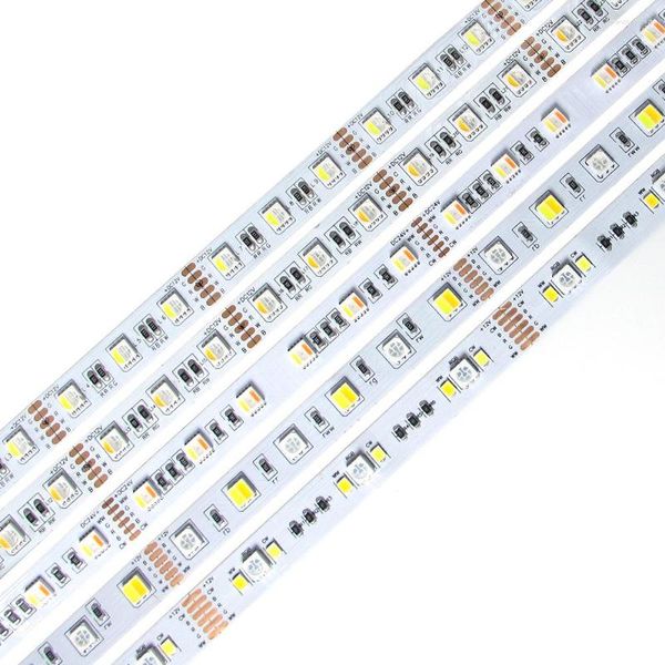 Strisce RGB LED Strip Light 12V SMD 4in1 5in1 CCT 60leds/m 5 colori in 1Chip CW WW RGBW RGBWW Nastro bianco caldo