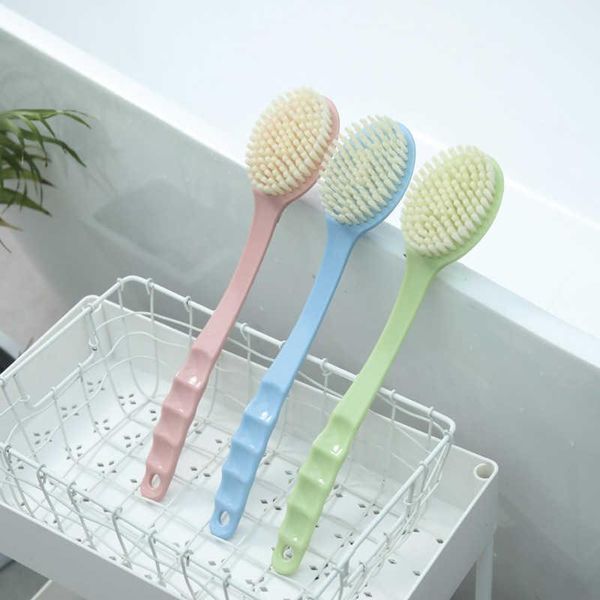 Spazzola da bagno Scrubber esfoliante per il corpo Manico lungo Massaggio alla schiena Doccia SPA Schiuma Accessori per il bagno Spazzole per pulizia esfoliante RRA142