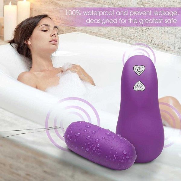 Sexspielzeug Elektrische Massagegeräte männlicher Masturbator Vibrierender Speer Spielzeug Drahtlose Fernbedienung Kugel Eier Spielzeug für Frau Vaginale Klitoris 35MQ