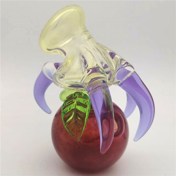 Glas-Wasserbong Dragon Shisha Claw Orb10mm Female Dewar Joint Pipe Dab Rig Perc Percolater Hanmdmade Bubbler Craftbong