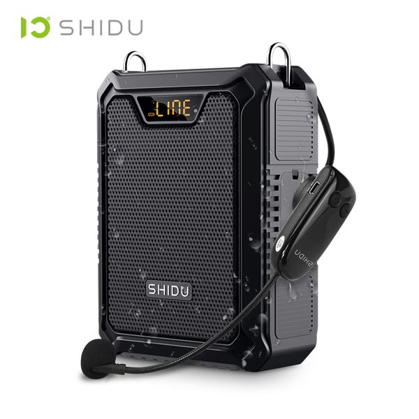 Andere Elektronik SHIDU 30 W tragbarer Sprachverstärker mit drahtlosem Mikrofon für Lehrer IPX6 wasserdichter Bluetooth5.0-Lautsprecher 5000 mAh Power Bank 221025