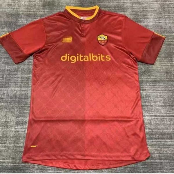 Roupa de camisas de futebol Casa de casas Novo Serie A Roma Jersey Tailand