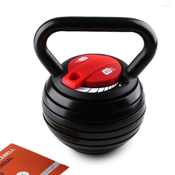 Halteres de chaleira ajustável sino a 40 libras de ferro fundido de ferro fundido kettlebell kettlebell moldando equipamento de fitness interno