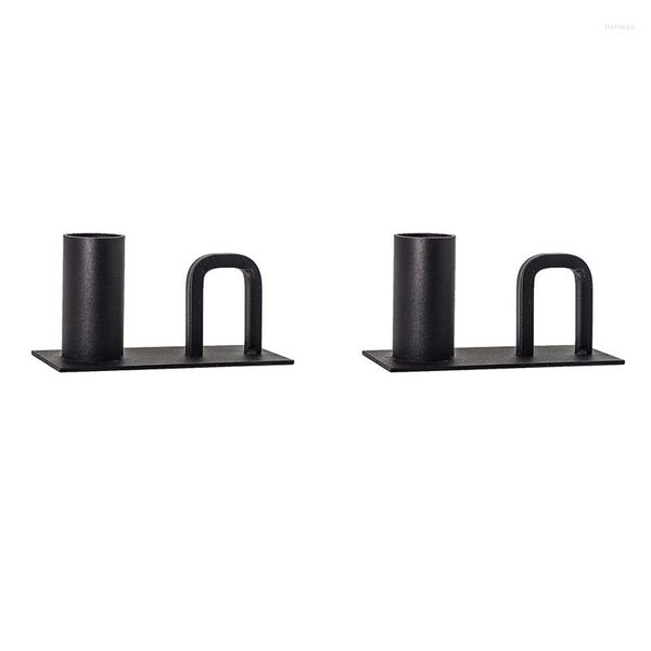 Candele Holder JFBL 2pcs Base Black Base Black Adatto per matrimoni e tavolo da pranzo