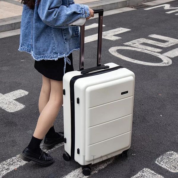 Suitcases Travel Suitcase On Wheels 20'' Carry Cabin Trolley Luggage Bag 24 Inch Rolling Spinner Case