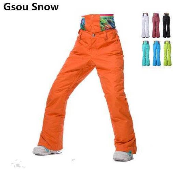 Skifahren BIB Hosen Neue hochwertige Gsou Snow Skihose wasserdicht Fama Furnier Doub Platte Verdickung warme Taille Unterstützung Modell L221025