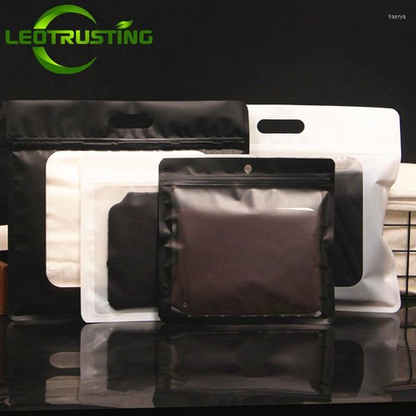 Bolsas de armazenamento Bolsa de embalagem plástica translúcida preta branca de calcinha de calcinha de roupas íntimas de calcinha