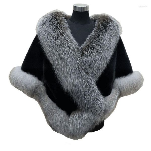 Camice da scialle di pelliccia da donna Donne 2022 inverno finta visone di lusso vestito da colletto cheongsam leopardo stampe addensato