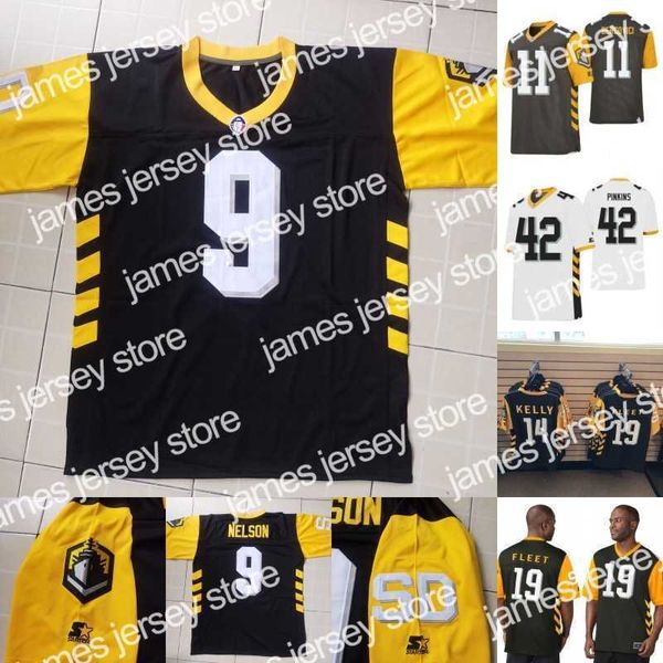 Американский футбольный колледж Mens Mens San Diego Fleet Jersey 11 Mike Bercovici 4 Алекс Росс 8 Алек Торгерсен 39 Террелл Уотсон 20 епископ Санки 67 Beau Nunn Alliance of of