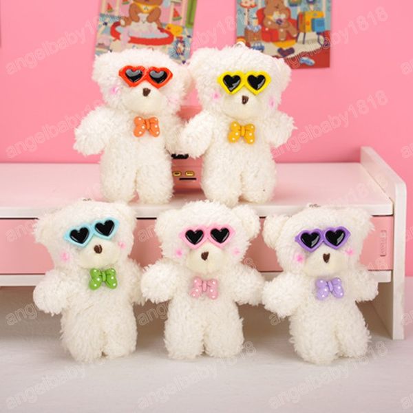 Peluche orso da 10 cm Mini orsetti carini bambole piccolo regalo per ciondolo matrimonio festa portachiavi in peluche Kawaii