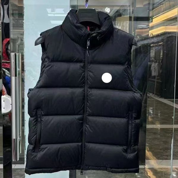 Monclears Puffer Deluxe Gilet Piumini da uomo Designer Distintivi ricamati Modelli da donna Ophrts Capispalla Cappotti caldi Colletto alla coreana Colore a contrasto