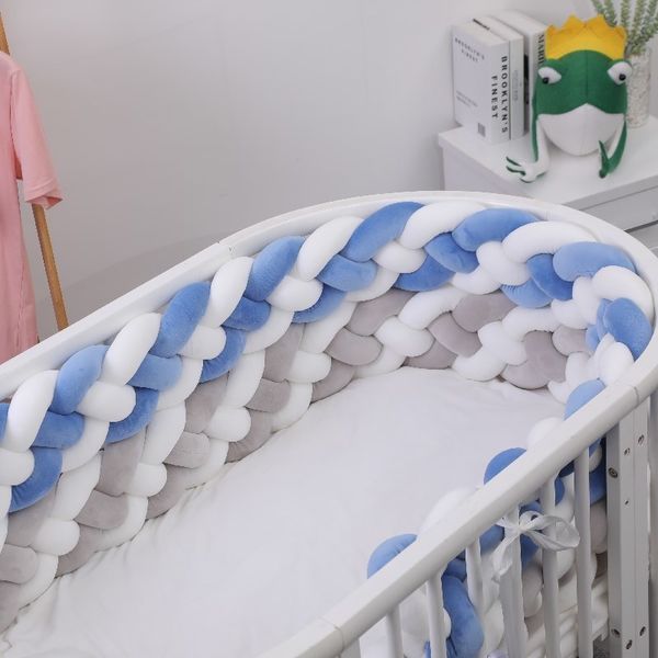 Bettwäsche -Sets 1M 2 2 m Babybett Stoßfänger für geborene dicke geflochten