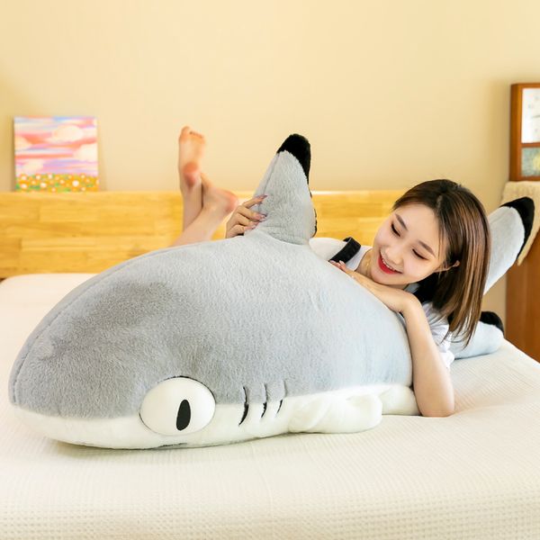 Giant Soft Shark Cat Plelight Breath Whale Cat Doll Sleep Pillow Gifts Infilantes Dy10112