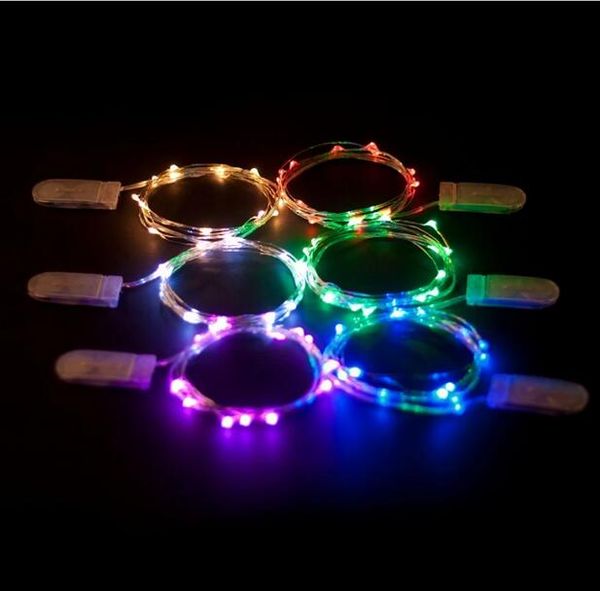 LED -Stringlichter Fee Button Batterie betrieben Girlandlicht f￼r Weihnachten Hochzeitsfeier Dekoration Weihnachten 10pcs