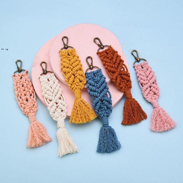 Charms de festa borla Tasselchain Keychain Acessórios de chaveiros artesanais para bolsa de bolsa de bolsa de carro Phone Sallet Gift exclusivo BBC129