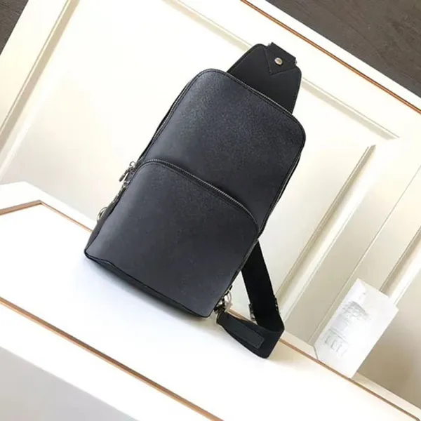 Luxo Bolsa Cross Body Men Designer ombro de ombro clássico de couro de couro clássico Burse de movimento de movimento casual Casual ao ar livre saco masculino