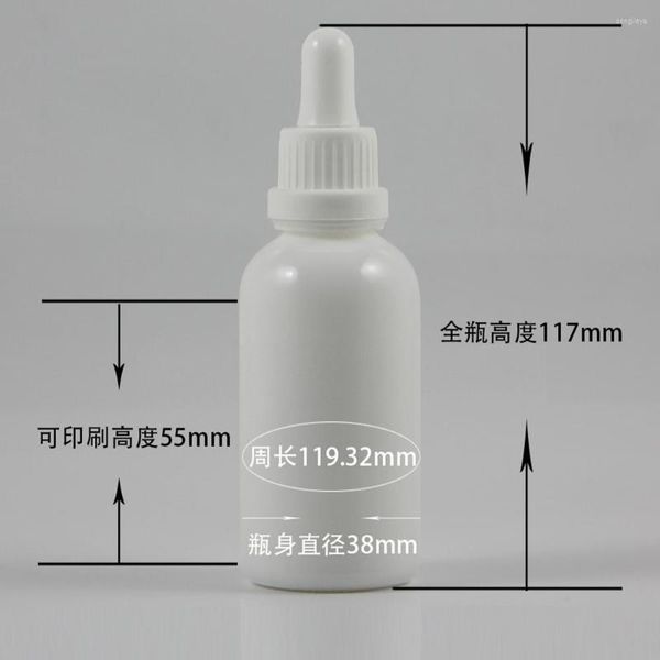 Bottiglie di stoccaggio Fornitore della Cina Bottiglia di olio essenziale di vetro da 50 ml Contenitore di forma rotonda per siero di essenza