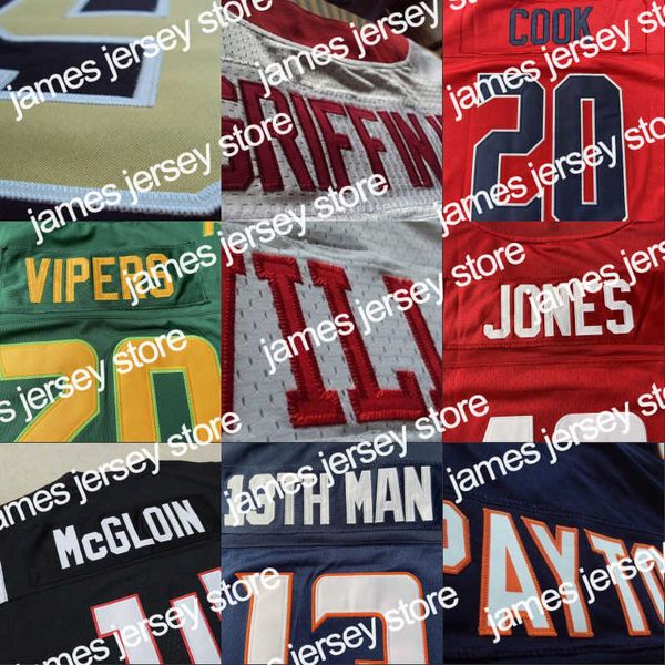 Jerseys de futebol Nova temporada American Football Custom Jersey All Stitched 32 Team personalizou qualquer nome qualquer número tamanho S-5xl Mix Ordem masculino Mulheres jovens crianças