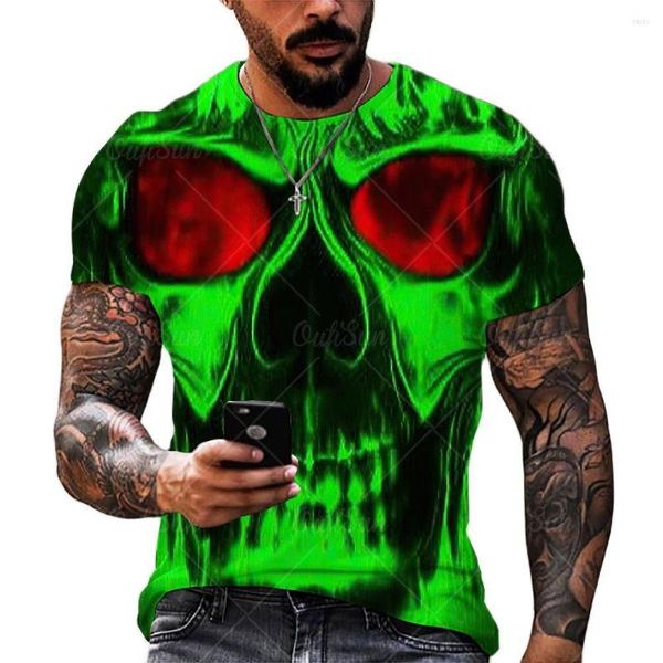 Мужские рубашки ужас 3D-печать футболка с короткими рукавами и негабаритная свободная пиратская рубашка для пиратского черепа Лето XXS-6XL
