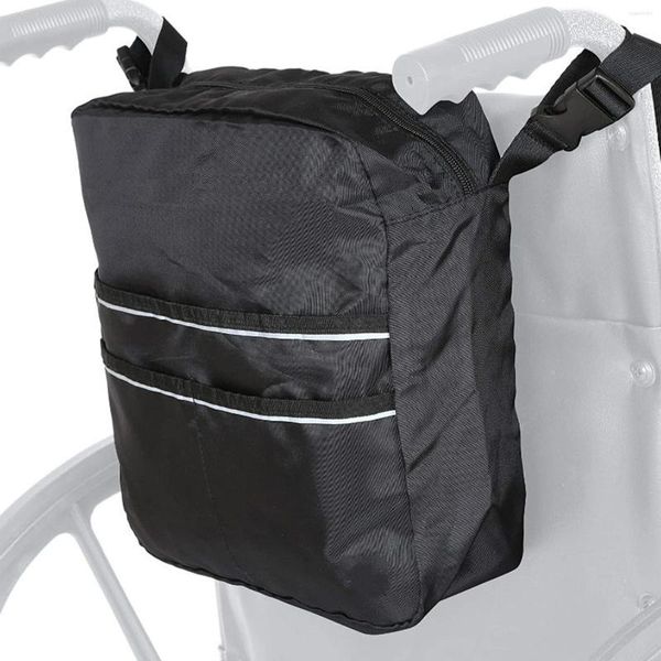 Bolsas de armazenamento Saco de cadeira de rodas Rolador de caminhada por cup cup tote acessório para pendurar mochila de viagem de transporte para homens para homens