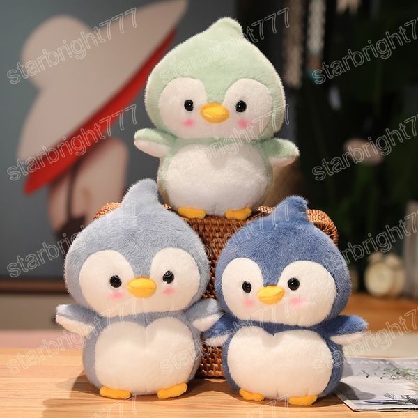 25/35/45 cm Sch￶ne Penguin Pl￼sch Pfirsich Kopf Stoffeded Kawaii Animal Aquare Doll Room Dekor Geburtstagsgeschenk f￼r Kinder