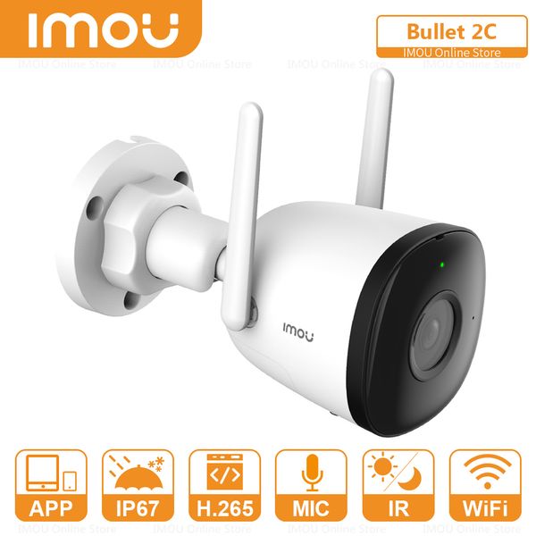 Câmeras de câmeras dahua wifi camera ip camera ao ar livre detecção humana 98ft Visão noturna Spot Spot Sound Recording Surveillance