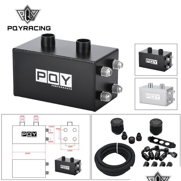 Tanque de combustível PQY Racing Oil Catch pode respirar o HONDA CIVIC Integra Ek EG DC com Mangueiras de combustível Eter AN10 Adicionar ajuste pqyocc02qy d dhukt