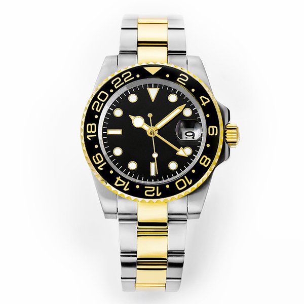 Uhren für Männer, Fälschungen, Automatik-Armbanduhr, silbernes Armband, Edelstahl, Gold, Faltschließe, mechanisch, wasserdicht, Luxus-Armbanduhr, Montre de Luxe, dhgate