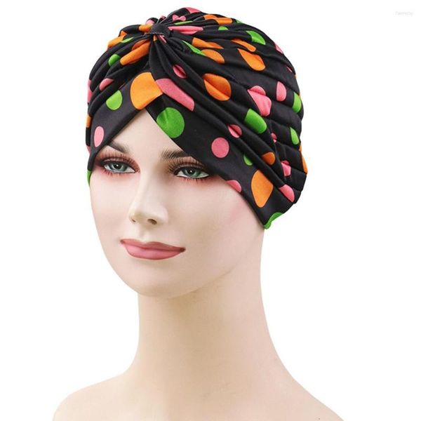 Capas de bola Última ordem Mulheres imprimem chapéu muçulmano Turbano Capinho de tampa de turbante Wrap S Mens de baixo perfil