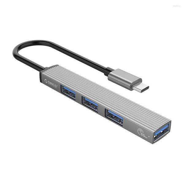 Computador PC tipo C para USB3.0 Hub de alta velocidade Adaptador de extensão USB 3.0 Estação de docking