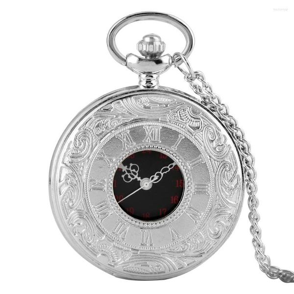 Pocket Watches Men Antique Bronze Roman Numeral Display Quartz Assista Moda Moda Gold Gold Gold Pingente Relógios Presente de aniversário para mulheres