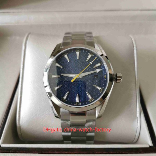 Articoli caldi Orologio da uomo Moda 41,5 mm Aqua Terra 150M Bond 007 Vetro zaffiro blu Orologi Acciaio inossidabile CAL.8500 Movimento meccanico automatico Orologi da polso da uomo