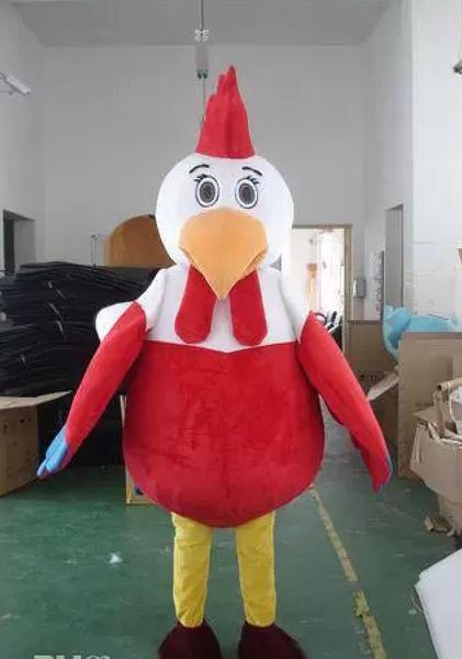 Costume della mascotte animale adulto del fumetto del vestito operato dal pollo caldo caldo di alta qualità