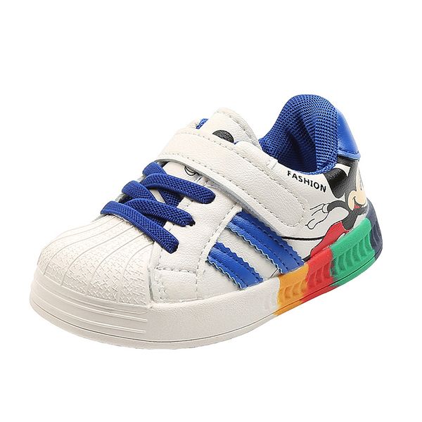 Kinderschoenen voor babymeisjes en jongens Antislipzachte rubberen onderkant Sneaker Casual platte schoenen Kinderwandelschoenen 0-3 jaar