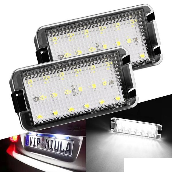 Altre luci per auto 2X Led numero di coda luci targa luci errore per Sext Ibiza 6L Ab Altea Cordoba/Leon/Toledo Iii 20042009 Dro Dhq3W