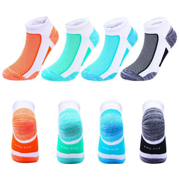 Sports Socks Mulheres Menino Menina ao ar livre Maratona de treinamento de algodão curto Atend Fitness tornozelo Low Cut L221026