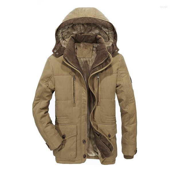 Herrenjacken Mode Herren Herbst Winter Warmer Baumwollmantel Hochwertige Marke Männliche Polyesterjacke Plus Samt Bomber Pilot