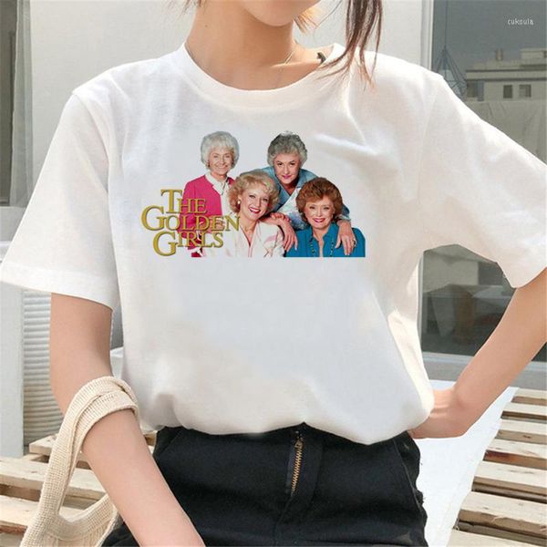Magliette da uomo The Golden Girls Tshirt Abbigliamento Uomo Anime Grunge Stampa casual Top Tees Grafica vintage