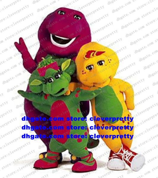 Costume da mascotte Barney Baby Bop BJ Barney's Friends Dinosaur Dino Dino Adult Cartoon Caratteri Attratto Attrarre popolarità n. 8321