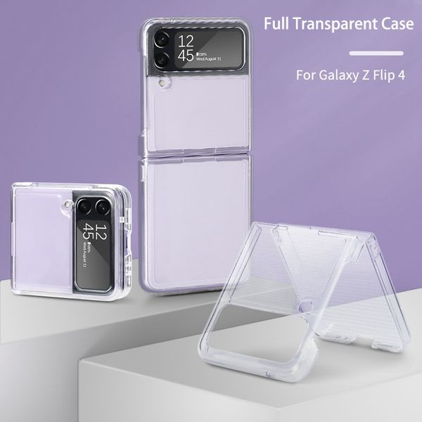 ACRILICO HARD Case trasparente Case trasparente Samsung Galaxy Z Flip 4 3 2 Flip4 Flip3 Flip2 Flip1 Case di cellulare anti-DROP POTection Case