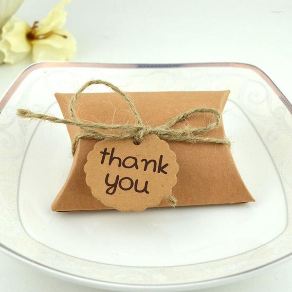 Confezione regalo 10 pezzi/pacco per matrimonio compleanno Natale etichetta di ringraziamento mini scatole di caramelle in carta kraft scatola da viaggio confezione regalo