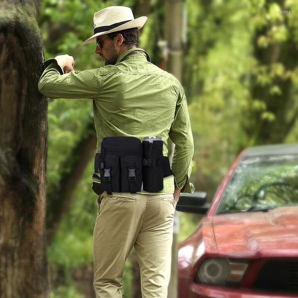 Bolsas ao ar livre para correr cinto de cintura com garrafinha de água ciclismo tático de camuflagem tática esporte