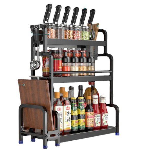 Держатели хранения 2/3layers Kitchen Rack Ricksemberse Steel Cassing Capersing Shelc