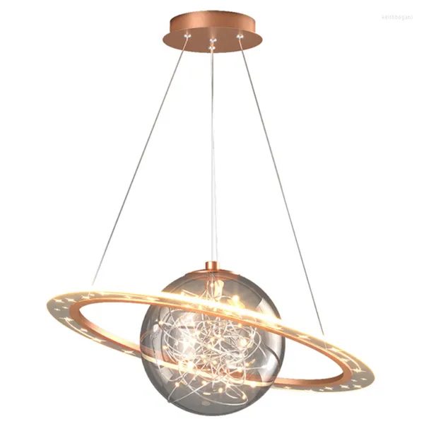 Lampadario in cristallo decorativo moderno a soffitto a led in oro rosa sferico venditori di luce