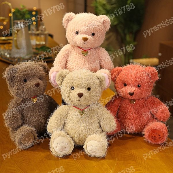 25CM Teddybär Plüsch Puppe Schöne Stofftier Bär Spielzeug Für Kinder Kinder Mädchen Geburtstag Geschenk Baby Brinquedos