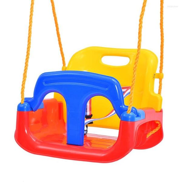 Camp Furniture Triple Baby Seat swing com cinto de segurança é adequado para cadeira de quintal para jardim interior e externa A sem suporte sem suporte