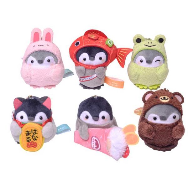 Portachiavi in magazzino Koupen Chan pinguino peluche bambola cartone animato kawaii anime coniglietto giocattolo simpatico animale orso portachiavi ciondolo borsa regalo per ragazza G221026