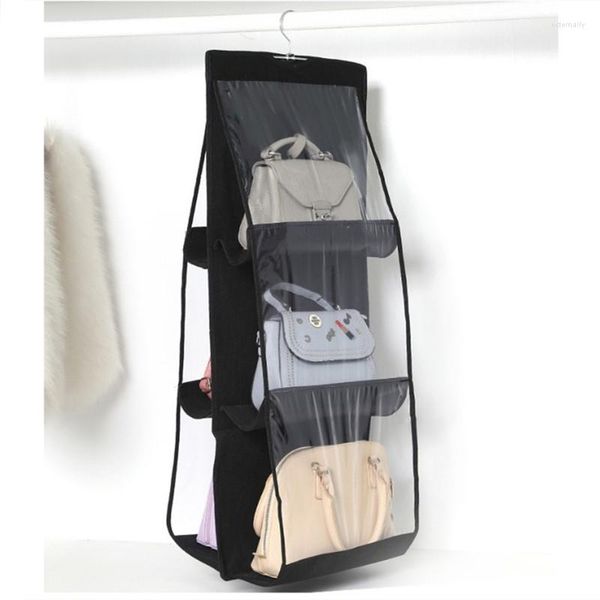 Kosmetiktaschen Handtaschen-Organizer für Kleiderschrank, transparente hängende Aufbewahrungstasche, Tür, Wand, verschiedene Kleidung, Schuhe
